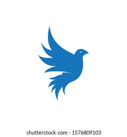 Bird wing Dove Logo Template vector illustration
