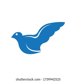Bird wing Dove Logo Template vector illustration
