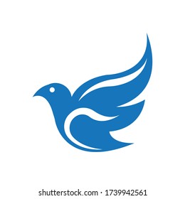 Bird wing Dove Logo Template vector illustration
