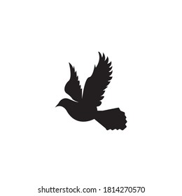 Bird wing Dove Logo Template vector illustration