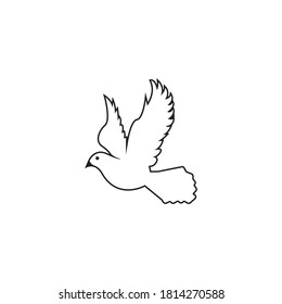 Ilustración vectorial de la plantilla de logotipo de la pala de aves