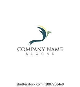 Bird wing Dove Logo Template vector illustration