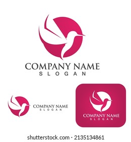 Bird wing Dove Logo Template vector illustration