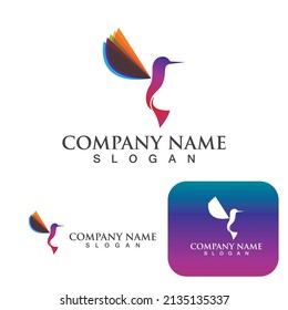 Bird wing Dove Logo Template vector illustration