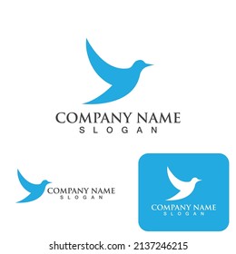 Ilustración vectorial de la plantilla de logotipo de la pala de aves