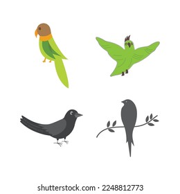 Bird wing Dove Logo Template vector illustration