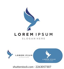 Bird wing Dove Logo Template vector illustration
