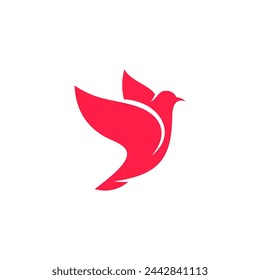 Bird wing Dove Logo Template vector illustration	
