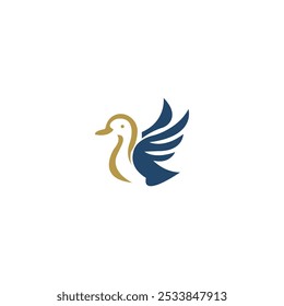 Bird wing dove logo template design