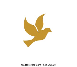 Bird wing Dove Logo Template vector illustration