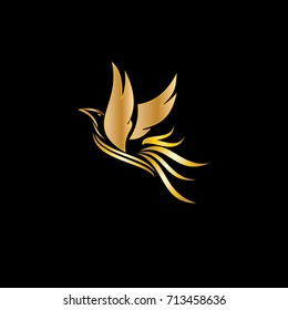 Bird wing Dove Logo Template vector illustration