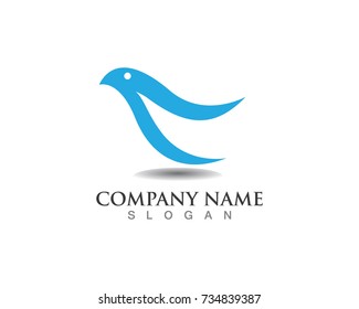 Bird wing Dove Logo Template vector illustration
