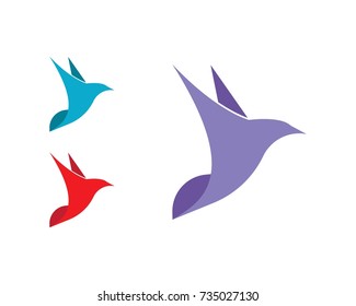 Bird wing Dove Logo Template vector illustration
