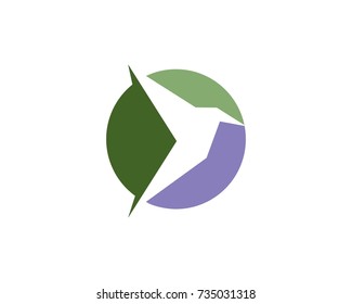 Bird wing Dove Logo Template vector illustration
