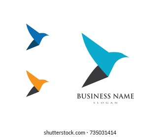 Bird wing Dove Logo Template vector illustration