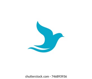 Bird wing Dove Logo Template vector illustration