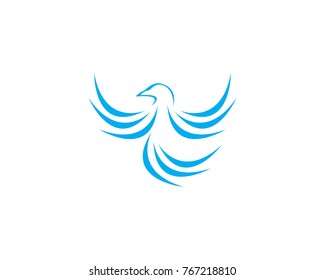 Bird wing Dove Logo Template vector illustration