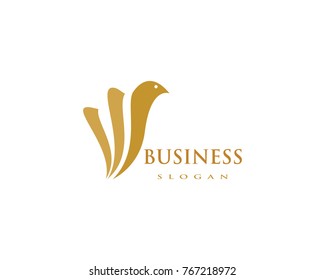 Bird wing Dove Logo Template vector illustration