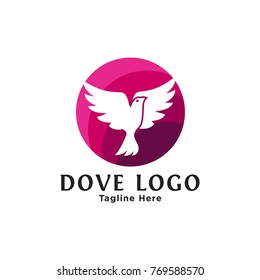 Bird wing Dove Logo Template vector illustration