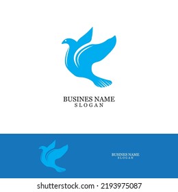 Bird wing logo template vector illustration