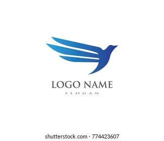 Bird wing Logo Template vector illustration