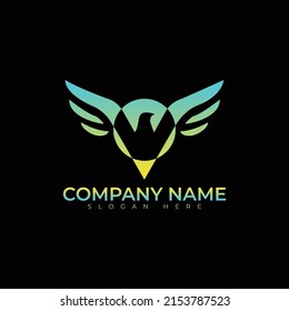 Diseño de la ilustración vectorial del logotipo de la avifauna