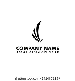 Bird wing logotype vector logo icon