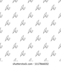 Bird wing pattern vector seamless repeating for any web design