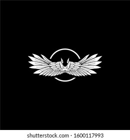 
the bird wing vector logo