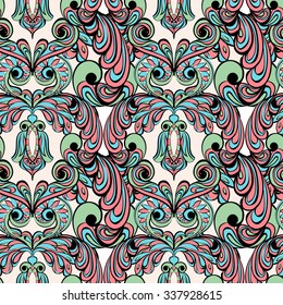 Bird wings abstract vector  design. Seamless pattern. 