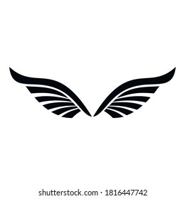 Bird wings icon. Simple illustration of bird wings vector icon for web design isolated on white background
