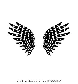 Bird wings icon in simple style on a white background vector illustration