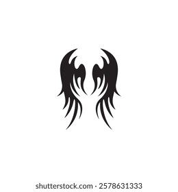 Bird Wings Icon And Symbol Template Illustration