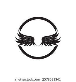 Bird Wings Icon And Symbol Template Illustration