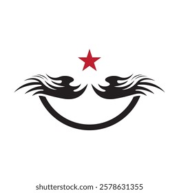 Bird Wings Icon And Symbol Template Illustration