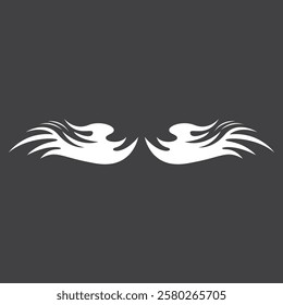 Bird Wings Icon And Symbol Template Illustration