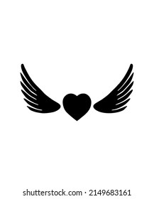 bird wings icon vector illustration logo template