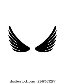 bird wings icon vector illustration logo template