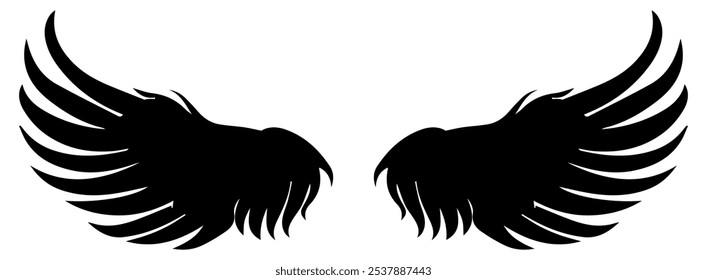 Bird wings icon. Vector illustration