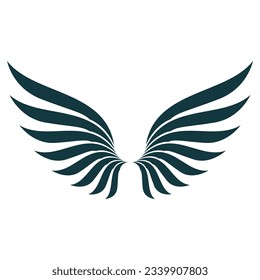 Bird wings illustration logo vector design