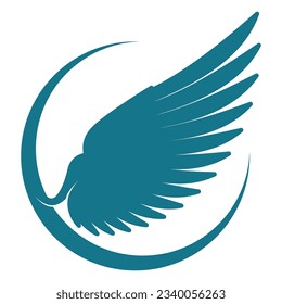 Vogelflügel-Logo, Vektorgrafik-Design