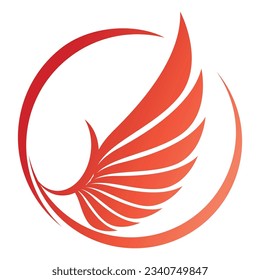 Bird wings illustration logos vector design