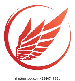 Bird wings illustration logos vector design