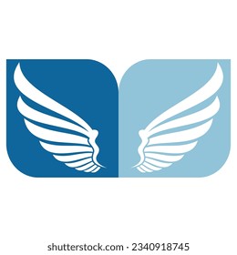 Diseño vectorial de la ilustración de las alas de las aves