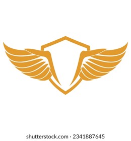 Bird wings illustration logos vector design