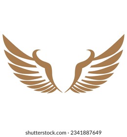 Bird wings illustration logos vector design