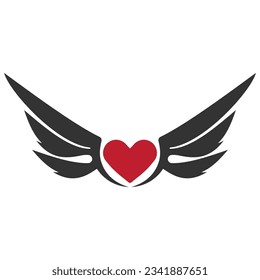 Logo für Vogelflügel, Vektordesign