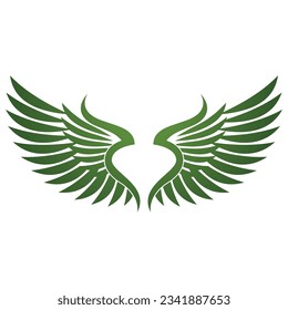 Bird wings illustration logos vector design