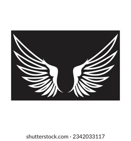 Bird wings illustration logos vector design