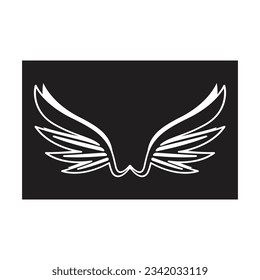 Bird wings illustration logos vector design